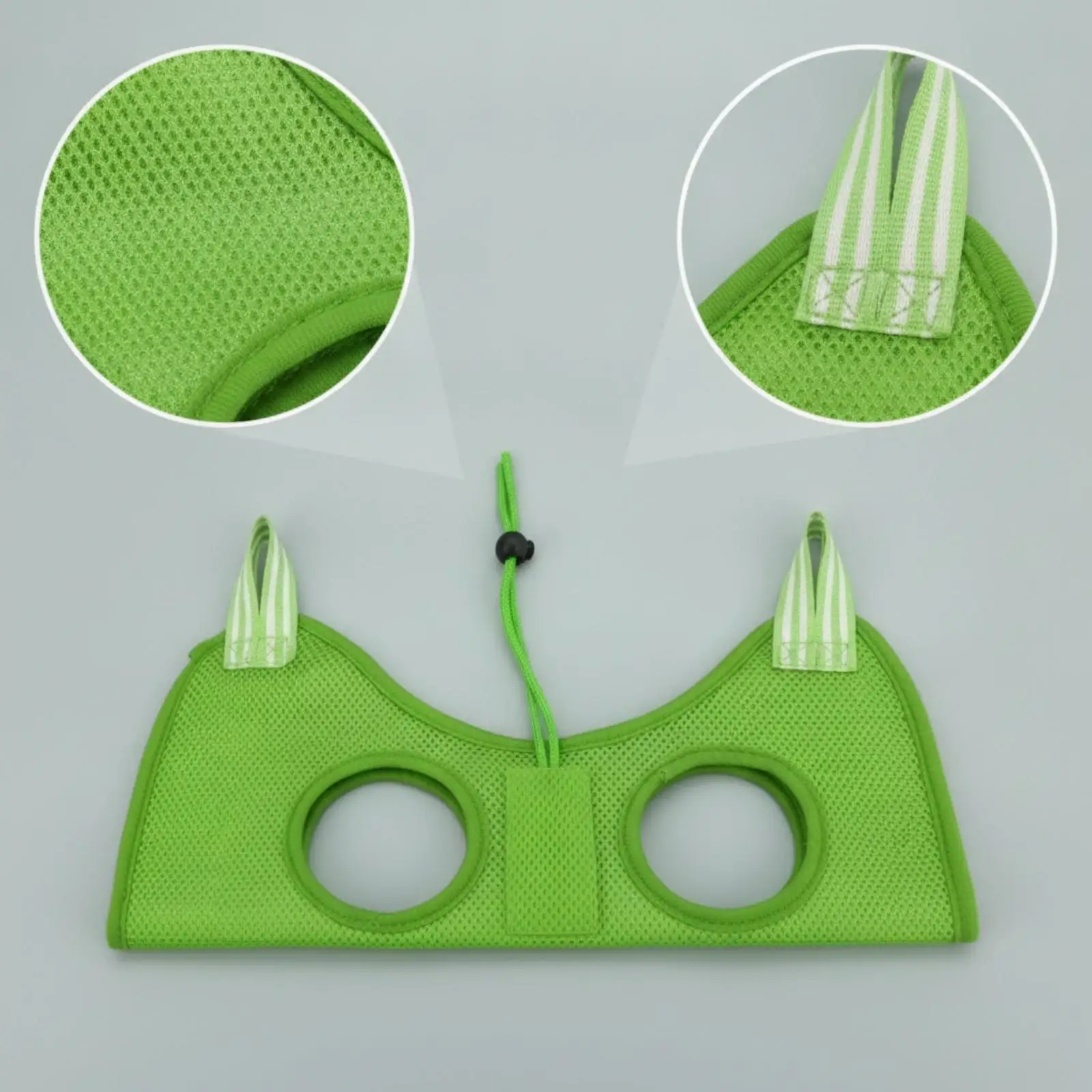 Adjustable Cat Grooming Restraint Sling Mesh Pet Cradle with Leg Holes for Nail Clipping Bathing Calm Support