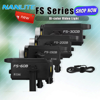 Nanlite FS Series LED Video Light FS-60B FS-150B FS-200B FS-300B 2700-6500K Bi-Color Photography Fill Light for Film Recording