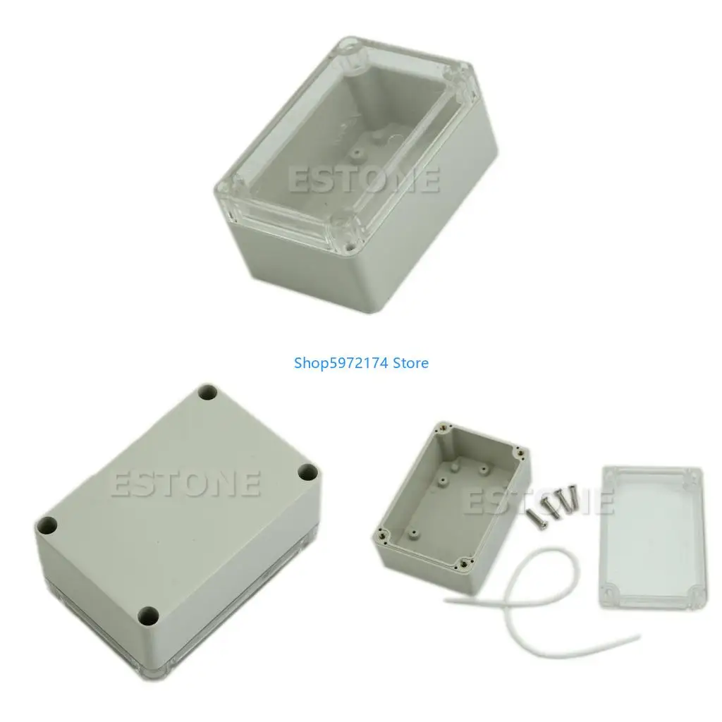 Y3NB Junction Box Power Enclosure Box DIY Rectangle Electrical Box with Clear Cover