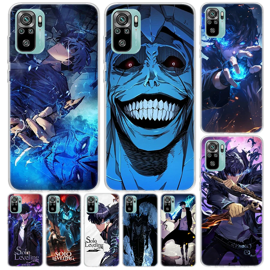 Anime S-Solos L-Levelings Cover For Xiaomi Redmi Note 14 13 12S 12 11 Pro Plus Phone Case 11S 10S 10 11E 11T + 9S 9 Print Coque