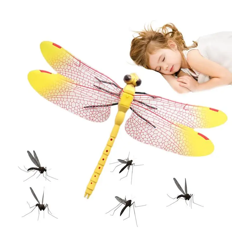 Portable Fly Repeller Dragonfly Model Mosquito Repellent Mini Dragonfly Ornament Simulation Dragonfly Animal Model For Outdoor