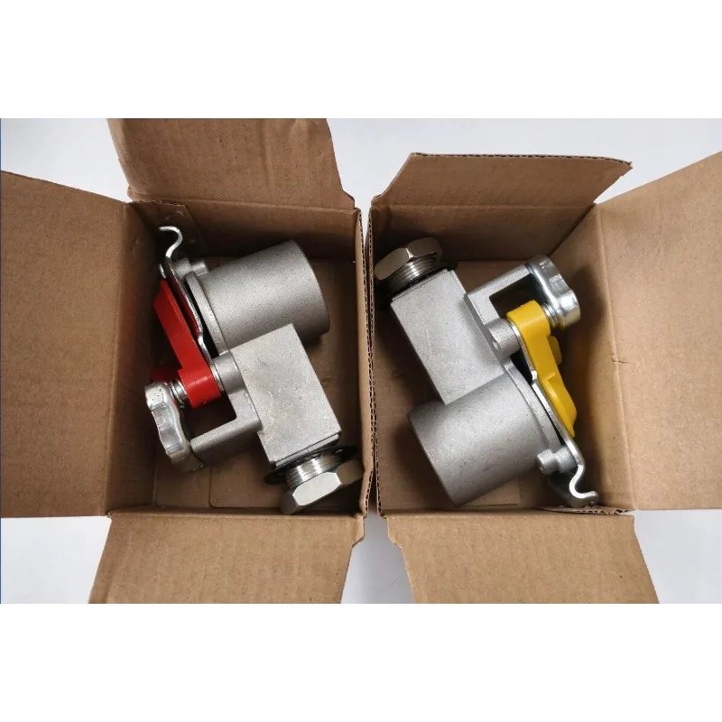 Truck Semi-trailer Original Imported Large Handshake Valve Steel Material Pneumatic Connection Valve