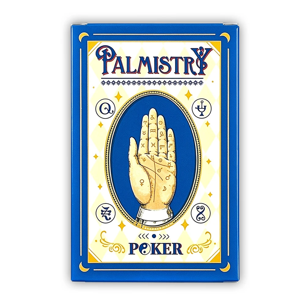 Mystic Palmistry Poker Cards Deck 56 Cards Hand‑Reading Fortune Telling Divination  Board Game Family Party Game for Beginner