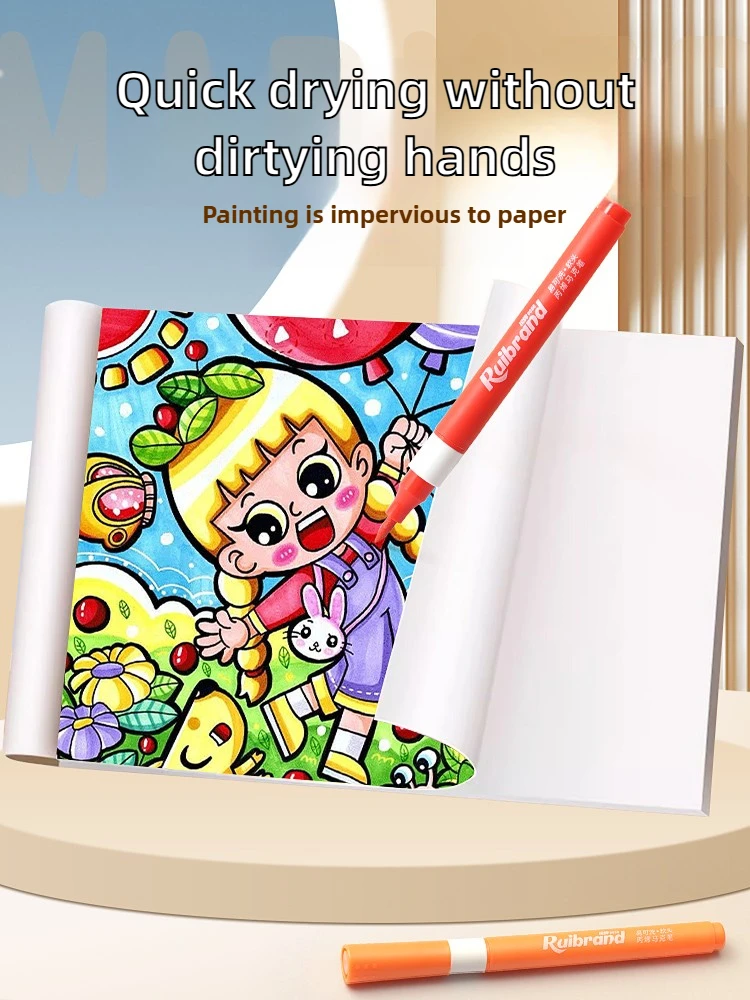 DIY Acrylic Marker 24/36/48/60 Colors Painting Graffiti Puzzle Toy Safe Watercolor Pen Triangle Rod Pastel Pencil Toys Set Gifts