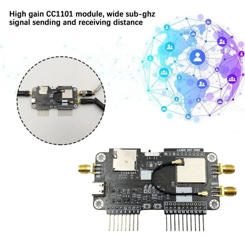 MultiFunction Wifi Expansion Board Module Featuring Double Band Antennas