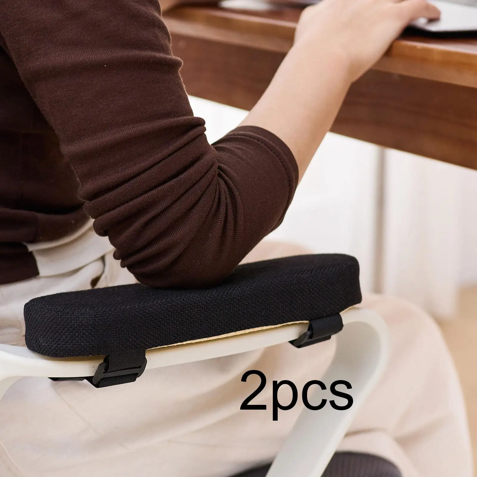 Computer Chair Armrest Cushion, High Density Sponge Removable Cover Elbow