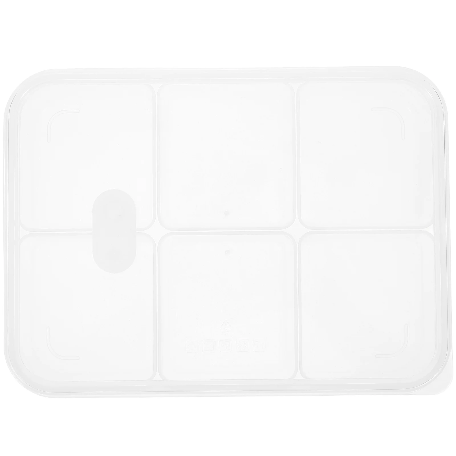 

1pcs 6-Compartment Food Storage Container Transparent Meal Prep Box Fridge Fresh Vegetable Fruit Garlic Onion Keeper Sealed