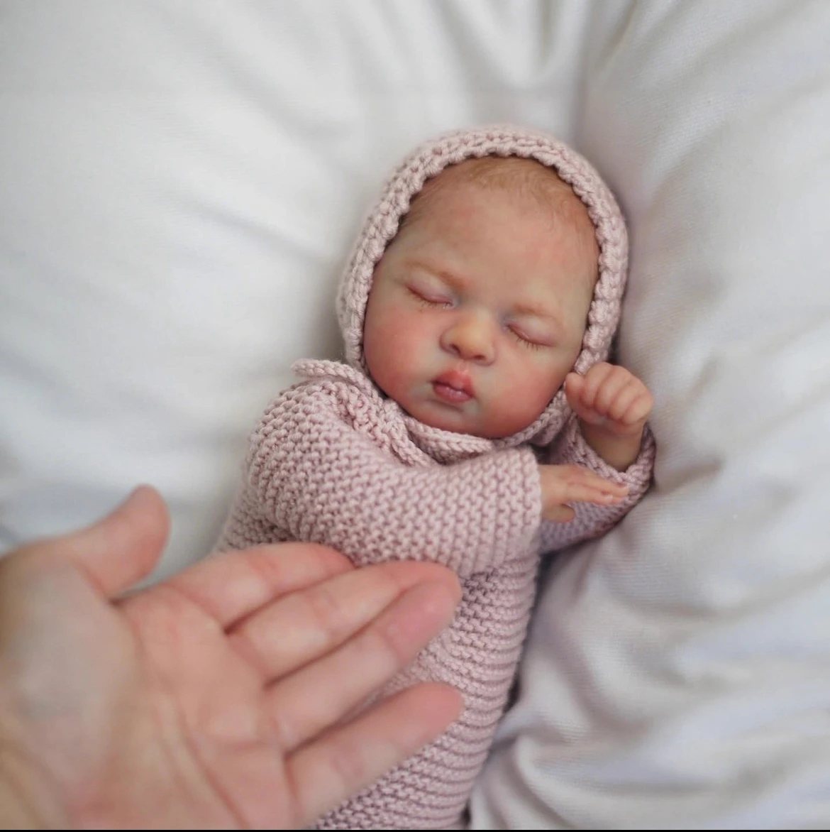 10 inch Adorable Reborn Baby Luna: Just Like a New Infant in Purple sweater! Soft-Skin, Veins Show. Great Toy & Buddy for Kids.