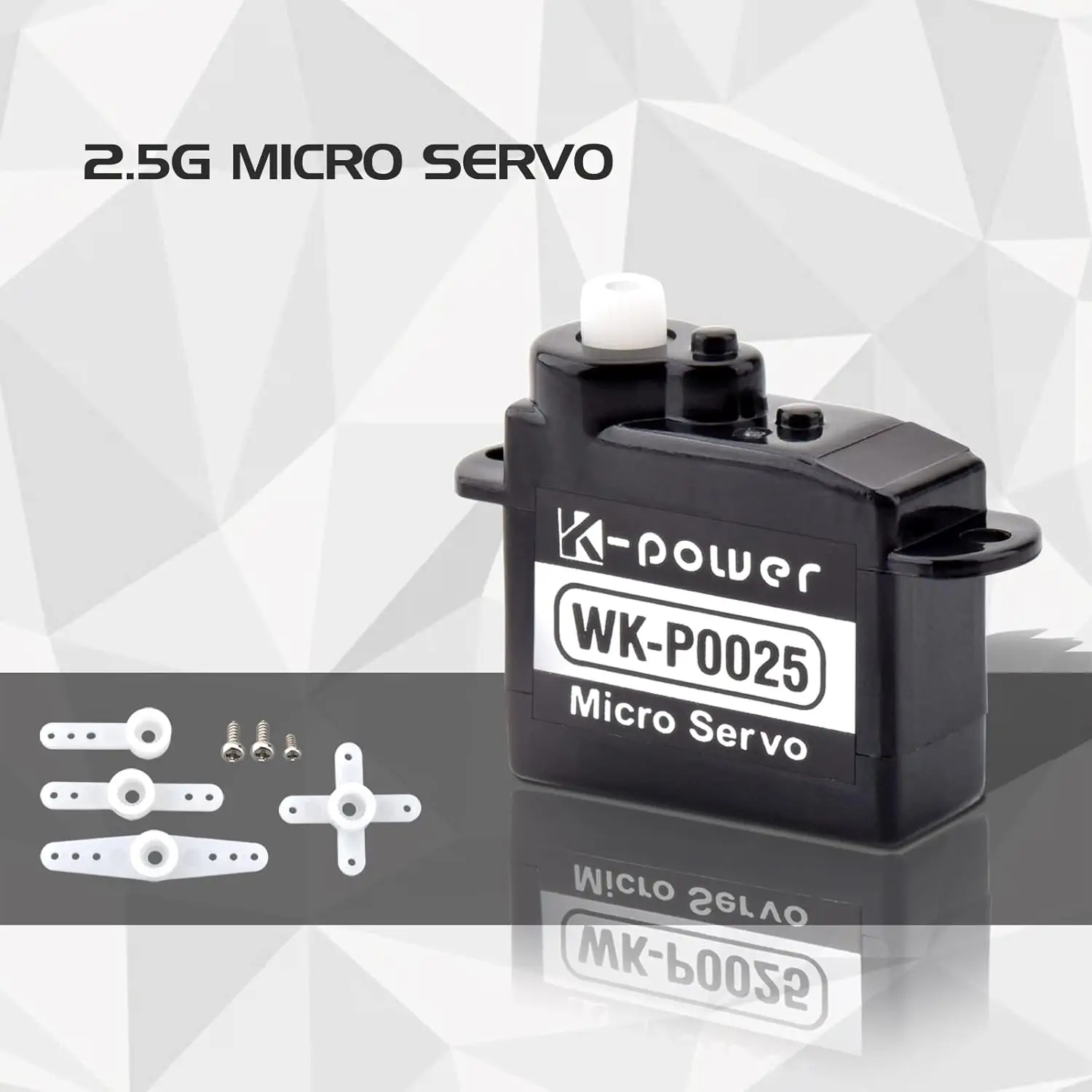 

5pcs K-power WK-P0025 2.5g Coreless Micro Servo, High Speed 0.8KG Torque for RC Airplane Car DIY Arduino Robot