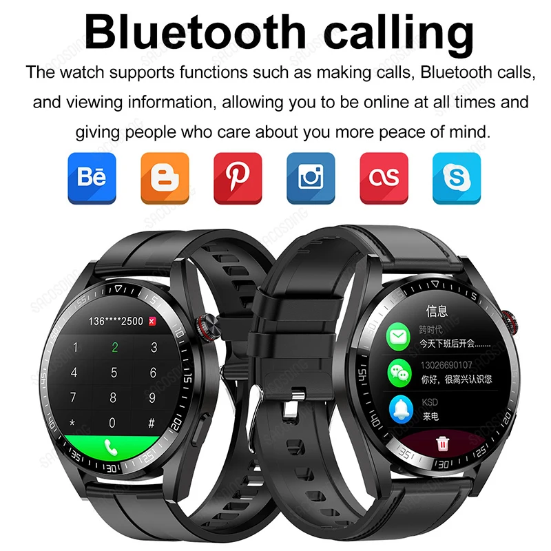 Bluetooth Call 4GB Local Music Smart Watch 466*466 AMOLED Screen Watch Recording Voice assistant Smart Watch Support TWS Connect