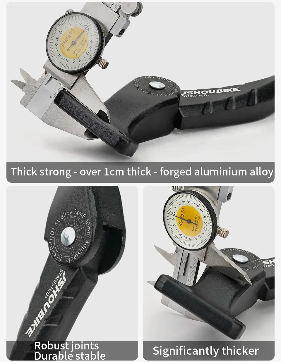 Jshoubike verstellbarer Fahrradst änder Aluminium legierung MTB/Schnee/Faltrad/Elektro fahrzeug Fahrrad Seiten fuß stütze 24-29 Zoll – Detail 13