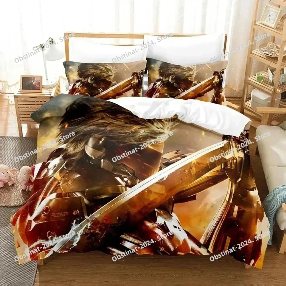 

Anime METAL GEAR RISING REVENGEANCE on Steam Bedding Set Duvet cover Bed Set Quilt Cover Pillowcase Comforter king Queen Size