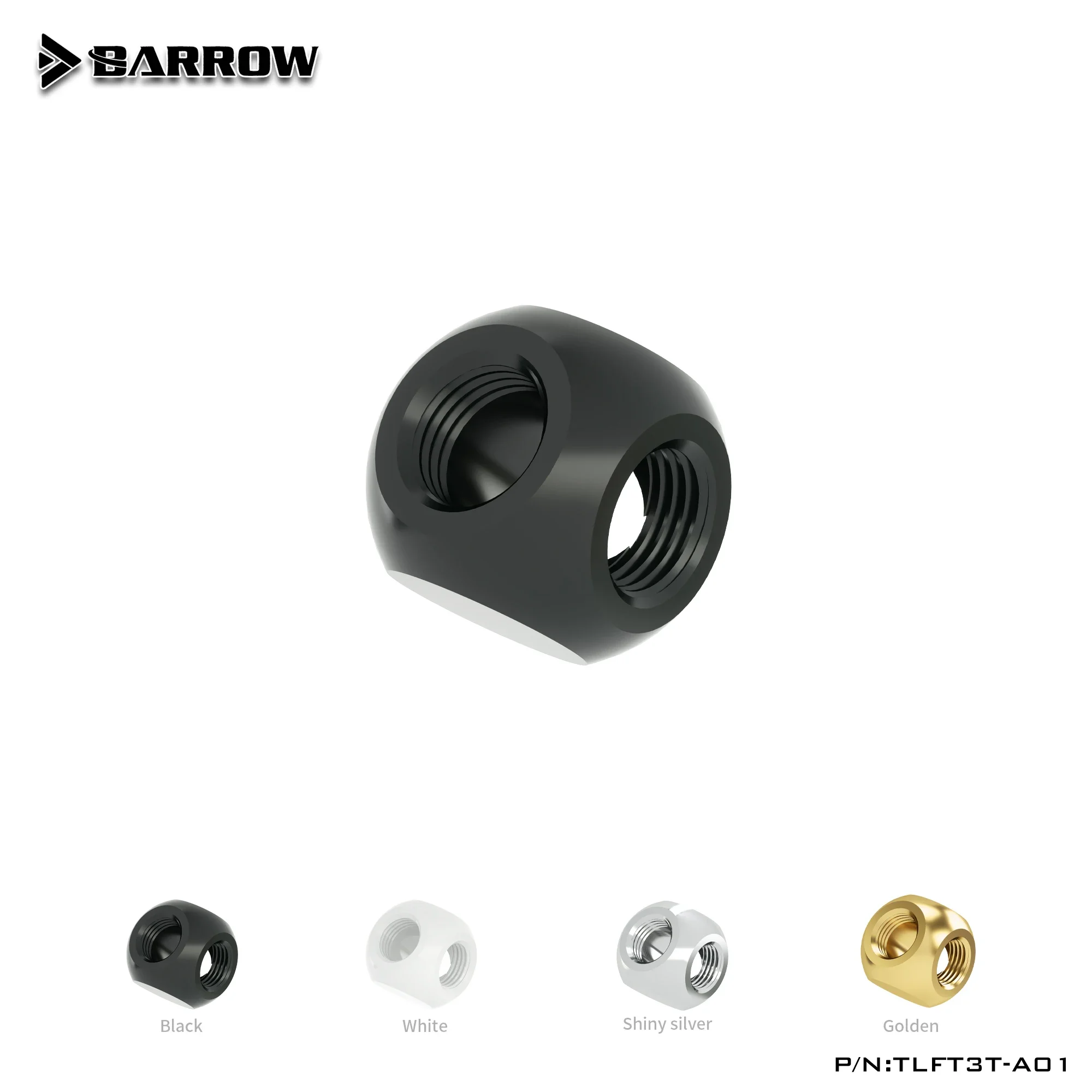 

Barrow TLFT4T-A01 G1 / 4 "X4 Black White Silver 4-Way Cubic Adaptor Seat Water Cooling Computer Accessories