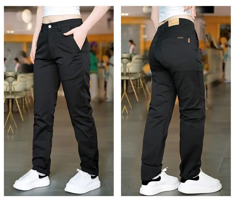 2026 Frühling Herbst Baumwoll-Herrenhose Trendige Vielseitige Elastische Leichte Business-Hose Formelle Schlanke Gerade Hose – Detail 17