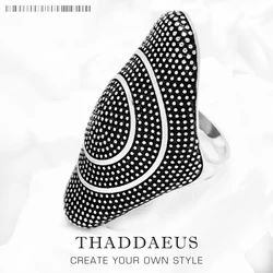 Grande anello di dichiarazione katmandu, Fine Jewerly per donna uomo autunno nuovo regalo In argento Sterling 925