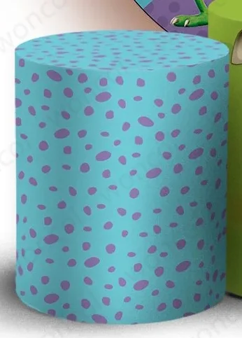 Monsters, Inc. Round Backdrop Mike Wazowski James P. Sullivan Boo Baby Shower Backdrop Monsters, Inc. Birthday Cylinder Cover