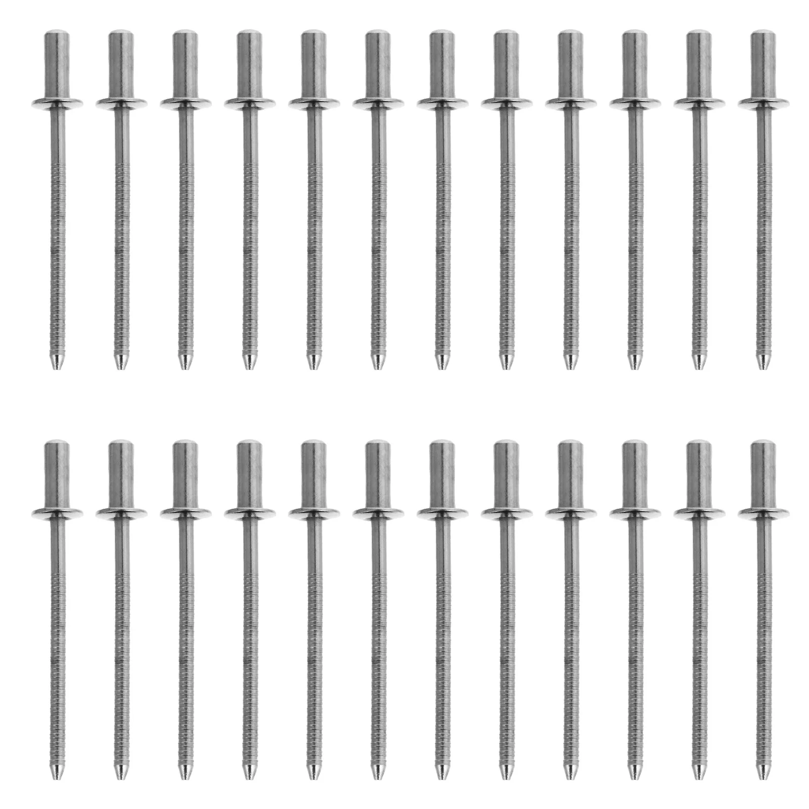 

50Pcs Flat Round Head Stainless Steel Rivets Precise Durable Furniture Fasteners DIY Tool Reliable Rivets Nail