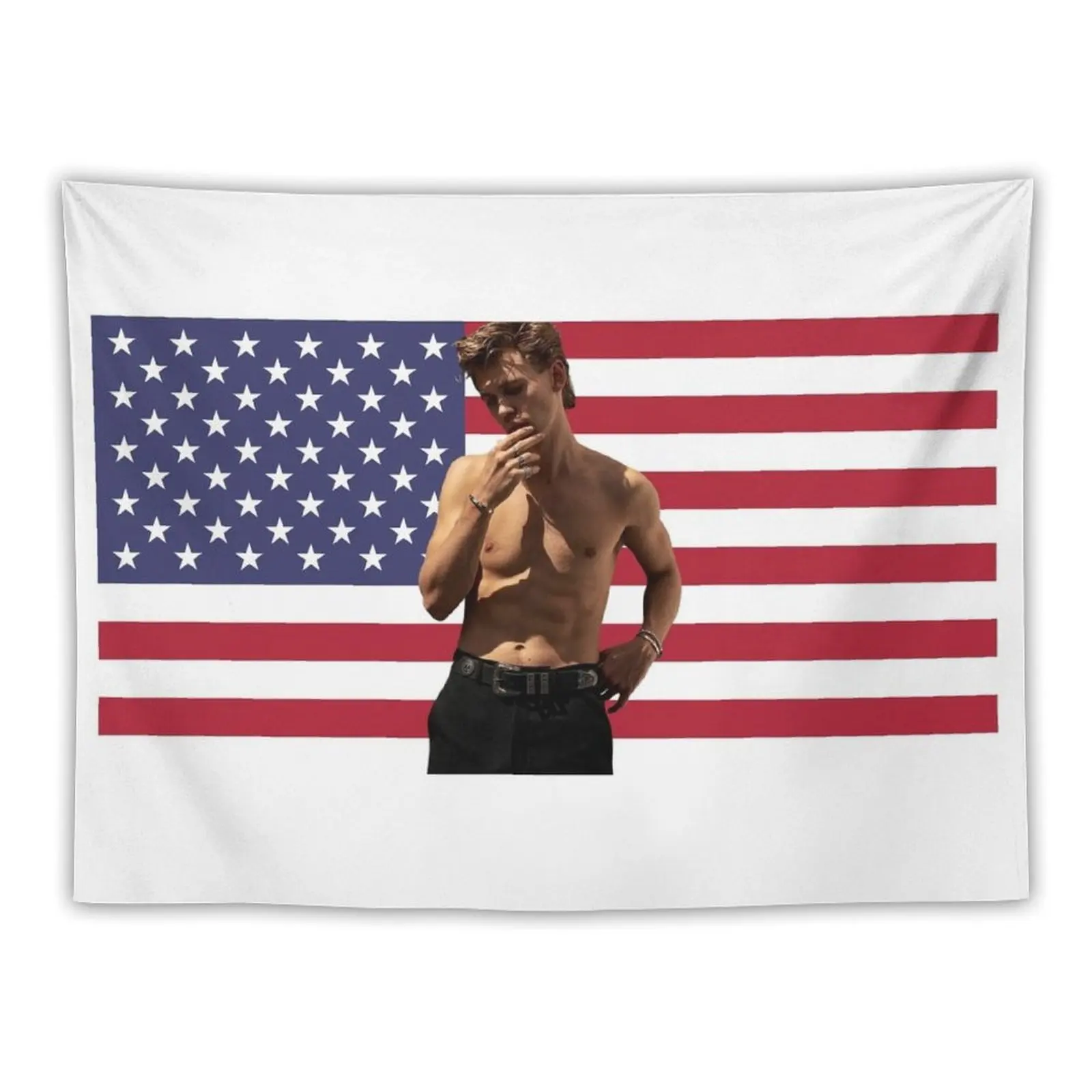 

Austin Butler American flag art Tapestry Decoration For Rooms Decorative Wall Tapestry