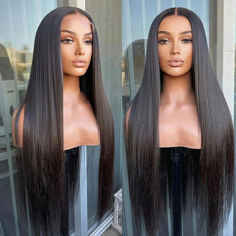 

3D Gluless Straight Lace Front Human Hair Wigs For Women 100% HD Lace Closure Wig Wear Go Wigs Invisible HD Lace Melt Skin HD