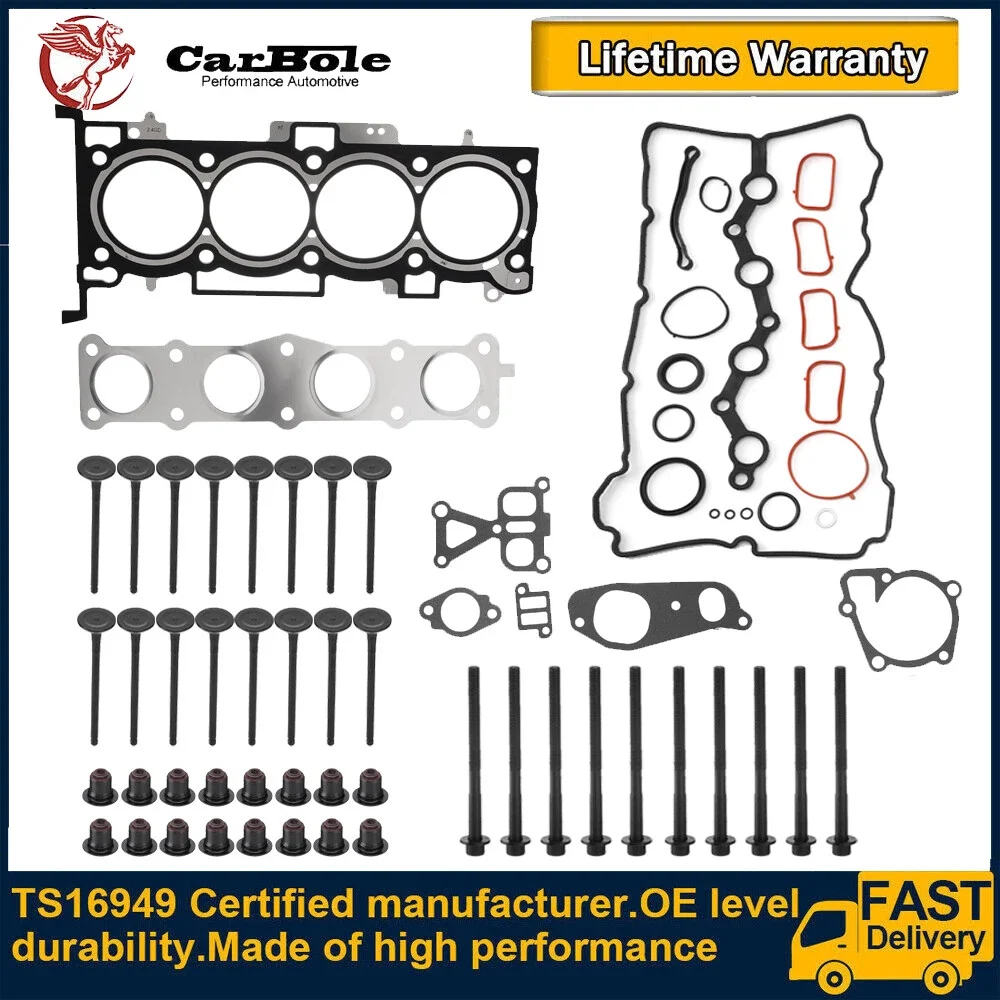 

Полный комплект уплотнений двигателя с болтом головки для Hyundai Kia Optima G4KJ 2,4L HBHY11, GS33547, HSHY24 10-15 годов