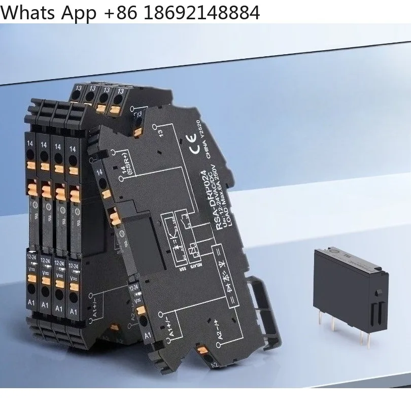 Ultra Slim Intermediate Relay Module DC Thin Plate Interface Relay for PLC Signal Amplification Control 1 Piece Price