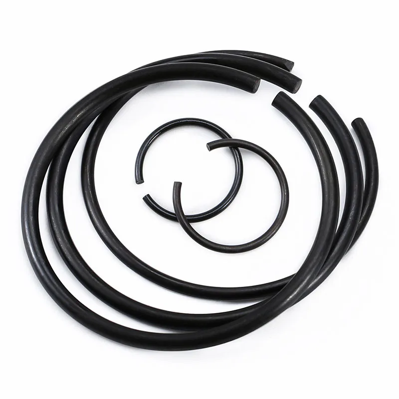 1~50Pcs GB895 M4 M5 M6 M7 M8 M10 M12 M14-M150 Round Wire C-Clips Internal Snap Rings Assortment Kit For Hole Black-Finish Steel