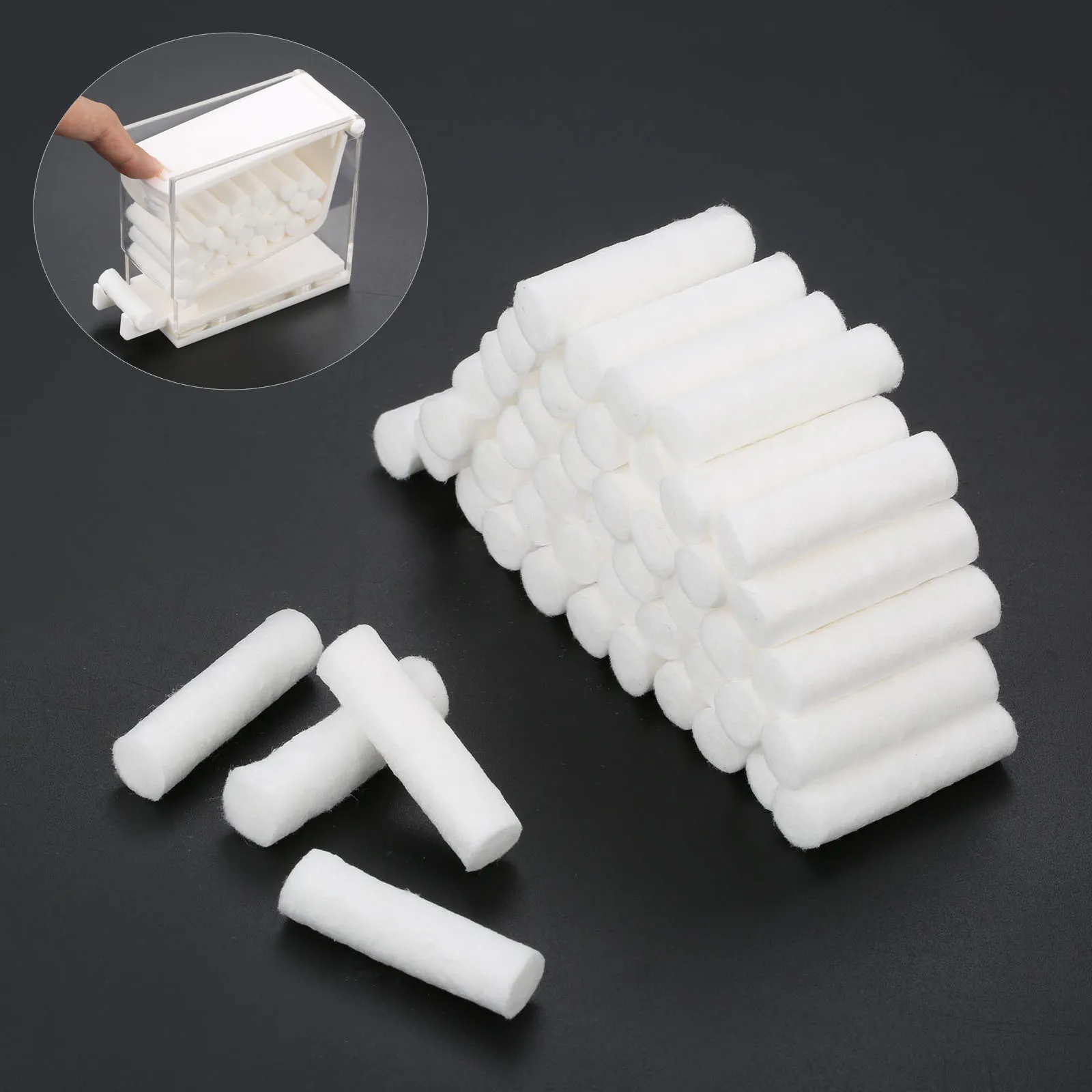 50pcs/lot Dental Disposable Cotton Rolls Clinic Treatment Absorbent Teeth Care Blood-Sucking Tool Oral Health Dentist Supplies