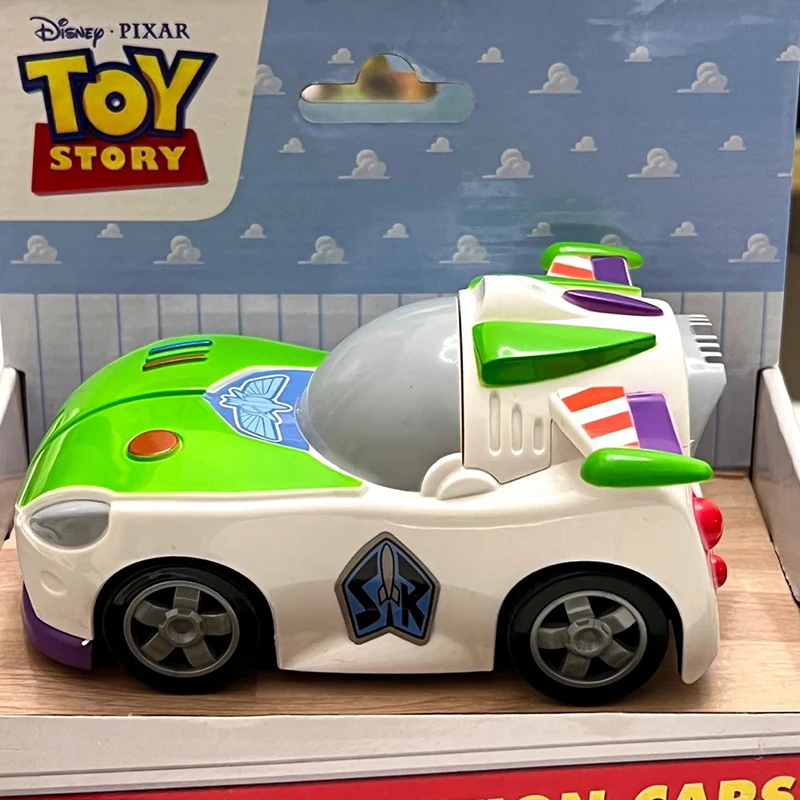 Cartoon Toy Story 5 Styles Buzz Lightyear Woody Jessie Rex Alien Model Inertial Pull-back Free Wheel Car Toys For Kids Boy Gifts
