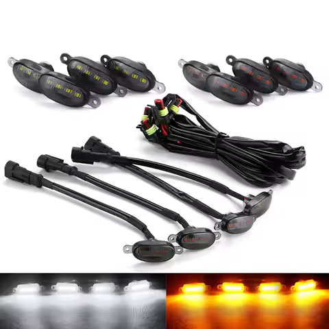 Car LED Grid Light Front Grille Decorative Brake Lamp for Ford F150 F250 F350 2010 2011 2012 2013 2014 /Raptor Style 2017 DRL