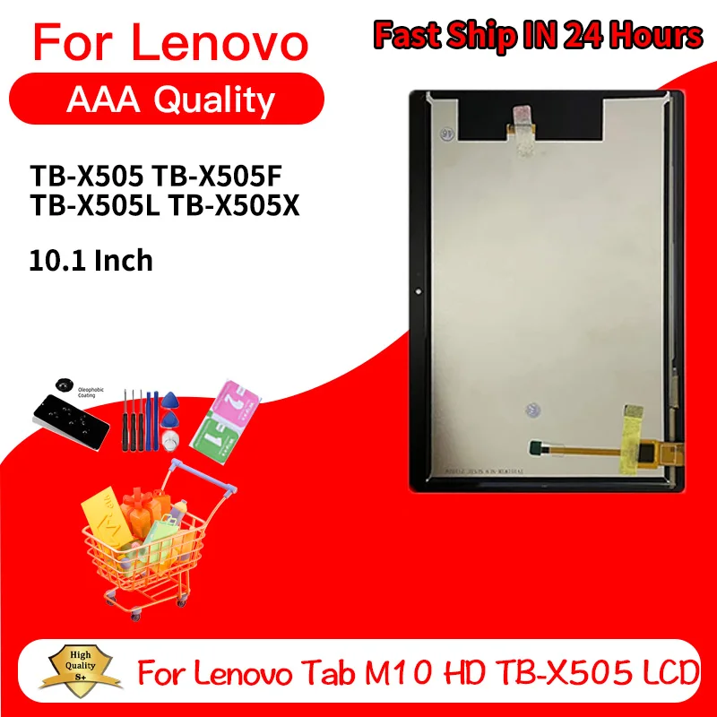 

10.1"New For Lenovo Tab M10 HD TB-X505 LCD Display Touch Screen Digitizer TB-X505F TB-X505L TB-X505X Display Replacement Parts