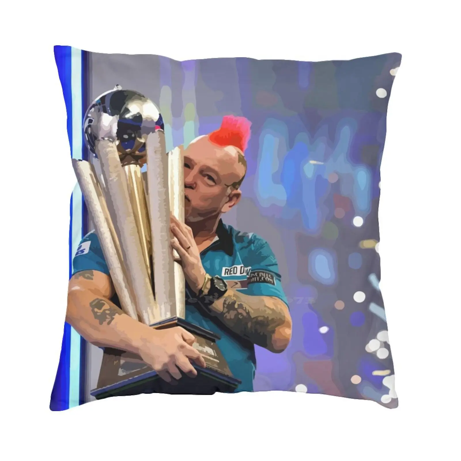 

Футболка Peter Wright Champion 2022 года, хлопковая футболка Peter Wright Michael Van Gerwen Mvg Michael Van Gerwin 180 Darts