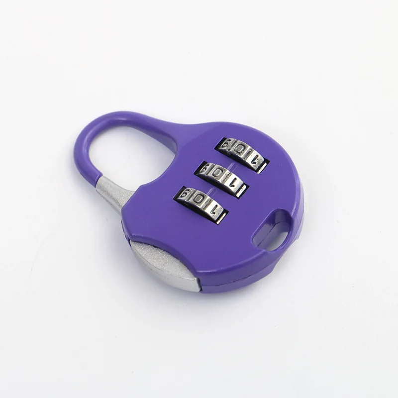 Combination lock small padlock luggage backpack zipper lock gym dormitory cabinet combination lock mini padlock head