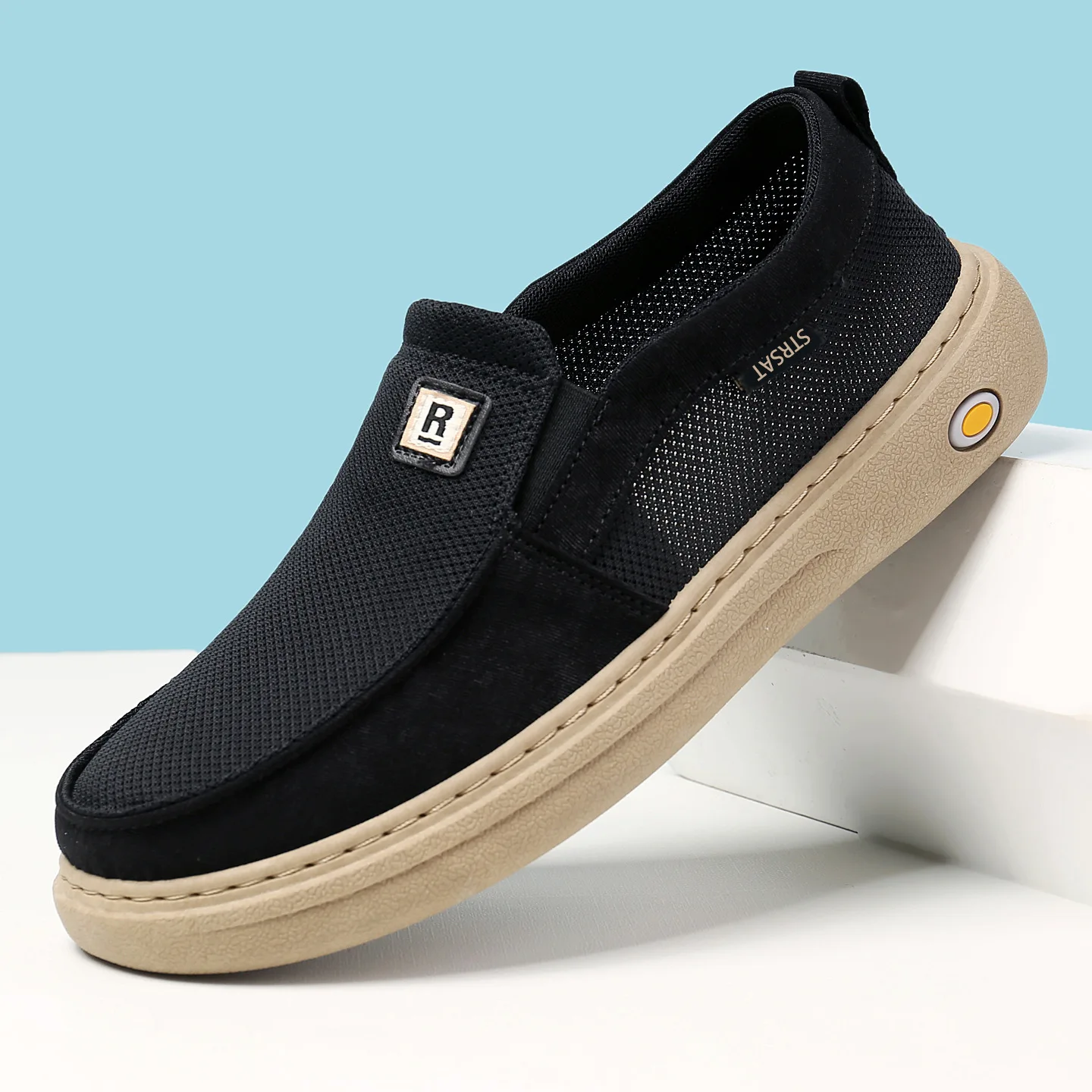 

Men's Spring Summer Cloth Shoes Soft Soles Anti-Slip Wear-Resistant Comfortable Breathable Sports Footwear