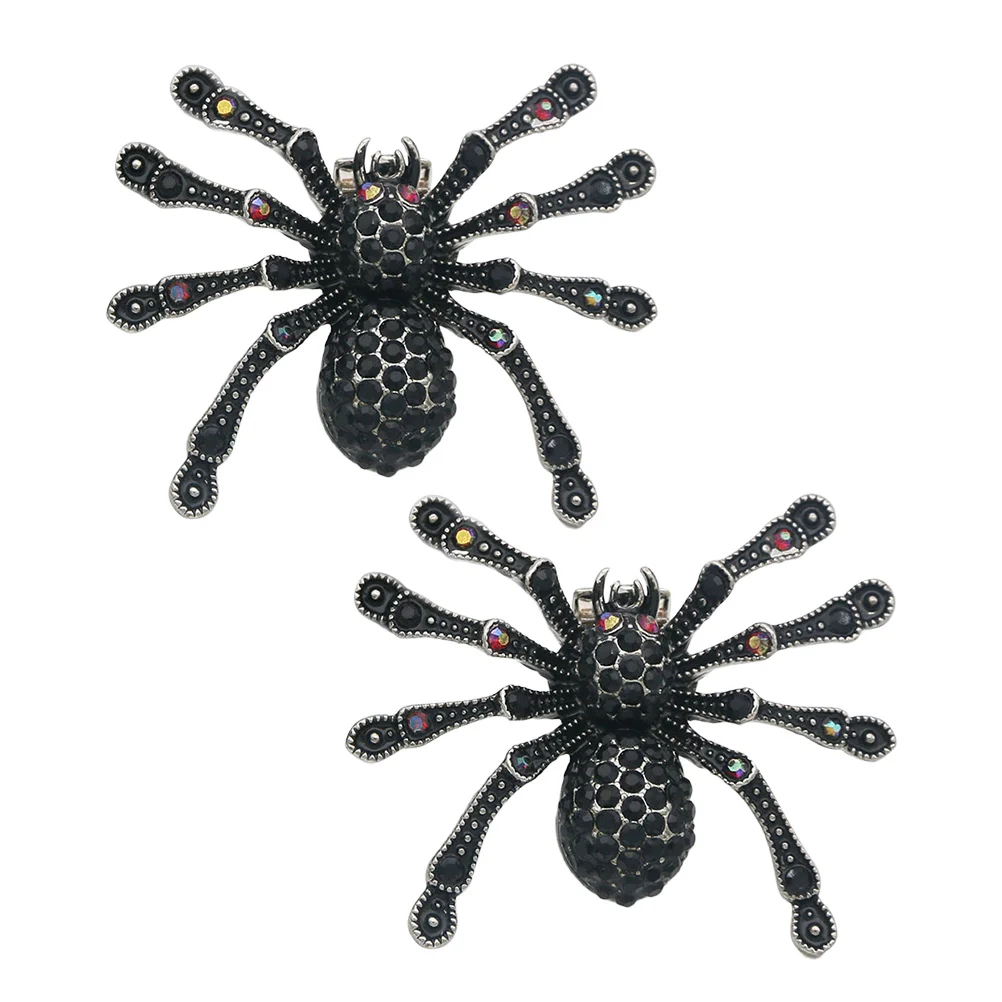 

2 Pcs Spider Clips White Decorations Spider Shoe Clip Wedding Bridal Heel Accessories Shoe Jewelry Charm Storage