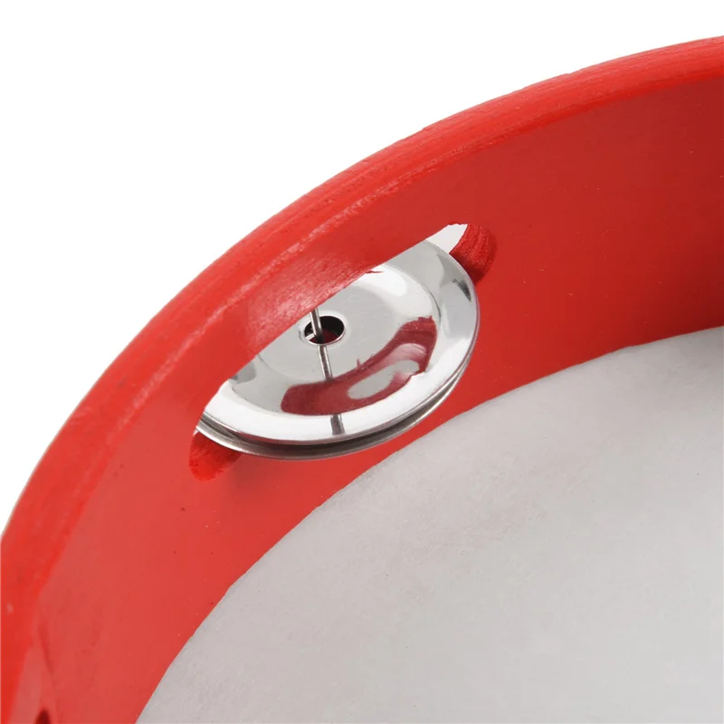 

A99I-5 шт. 8-дюймовый музыкальный бубен бубен круглый ударный барабан подарок для KTV вечерние красный