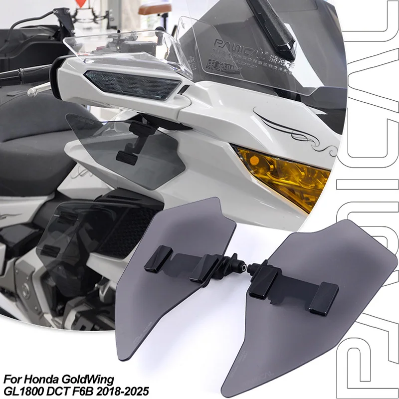 

PANICAL Upper Air Deflector for Honda GoldWing GL1800 DCT F6B 2018 2019-2025 Adjustable Air Spoiler Accessories Windshield