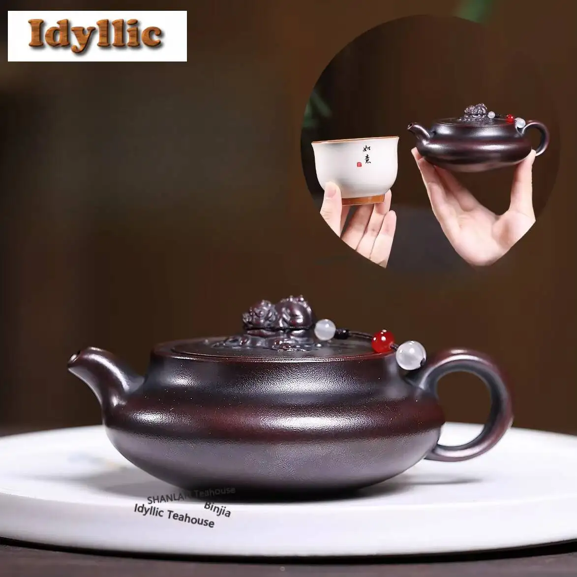 teiera-in-argilla-viola-di-yixing-da-170ml-artigianale-modello-mulberry-pan-in-argilla-grezza-bronzata-accessori-per-set-da-te-cinese-zisha