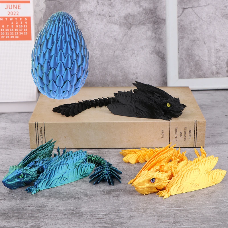 Feathered Wyvern Dragon 3D Printed Dragon Articulated Dragon Dragon 3D Printed