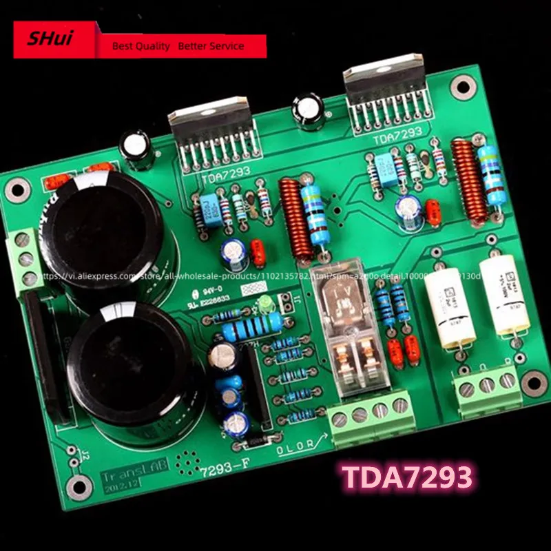 TDA7293 Fever-grade dual-channel field tube amplifier board (with power supply/protection)