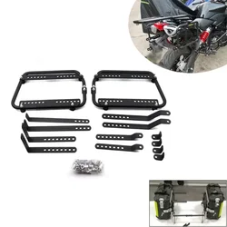 Motocicleta Lado Traseiro Bagagem Caixas Casos, Forte Universal Transportador, Montagem Racks Suportes, Moto Box, Mais Novo, 2022