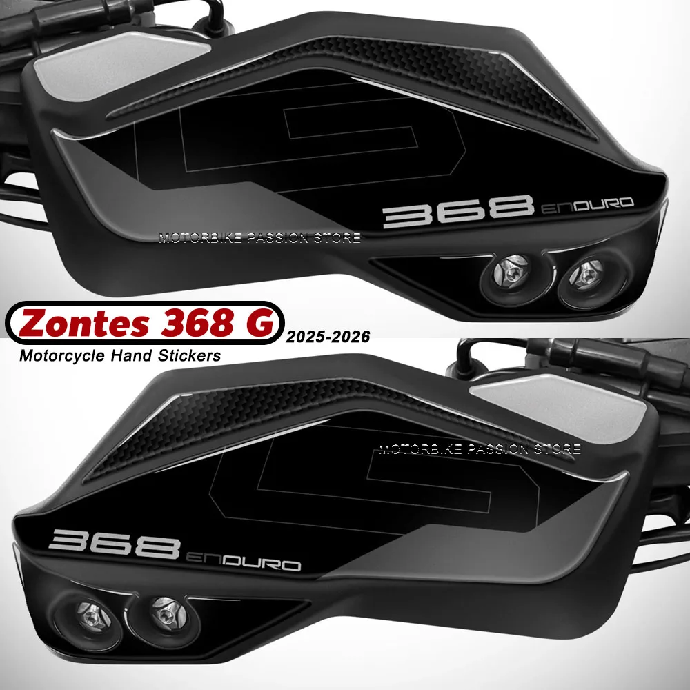 368g New Motorcycle Accessories Decals Sets hand guard Protection Front mudguard Sticker Decor For Zontes 368G 368 G 2025-2026