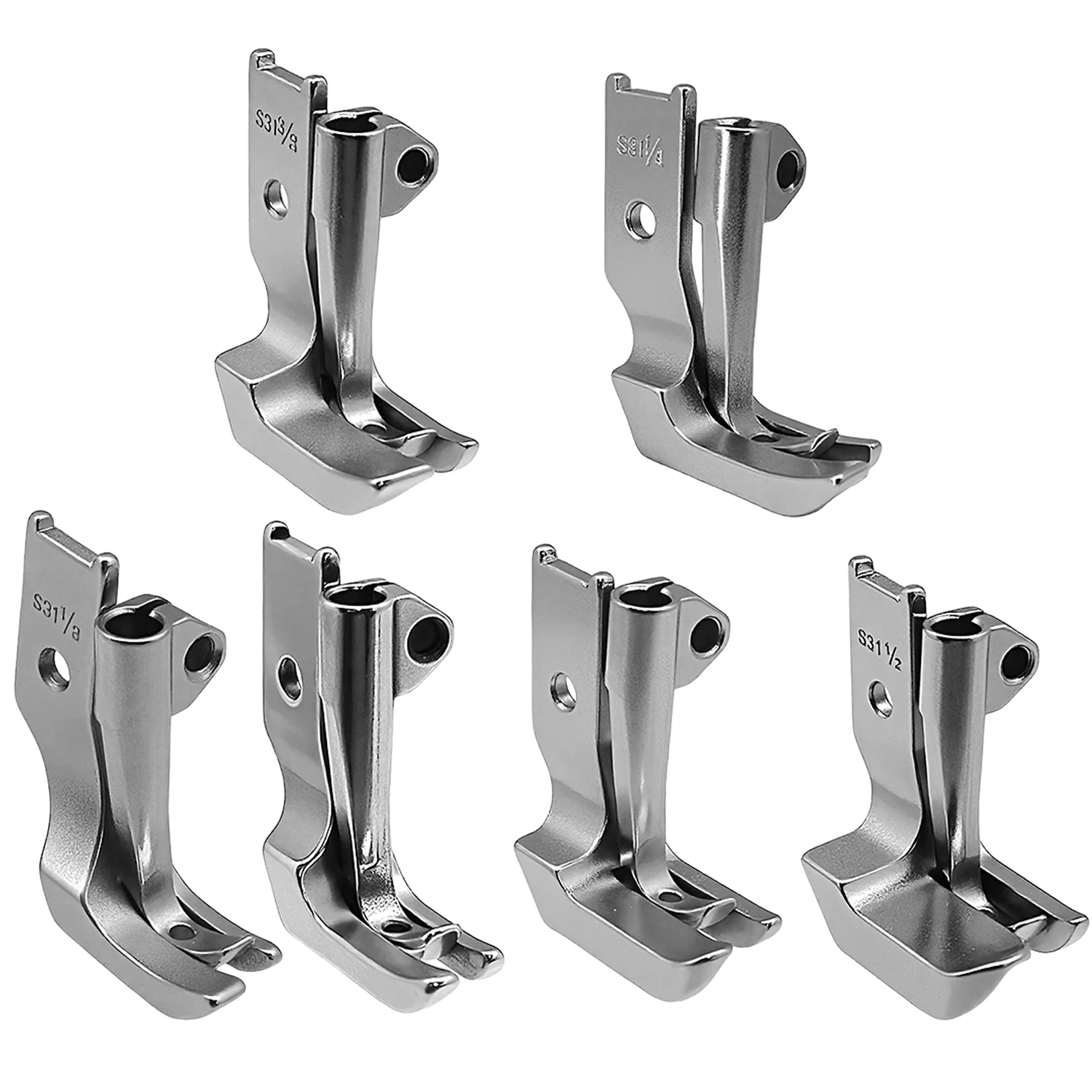 6SET piping walking Presser feet,For CONSEW 206RB 225 226R JUKI LU-562/563/1508 Single needle industrial machine Accessories