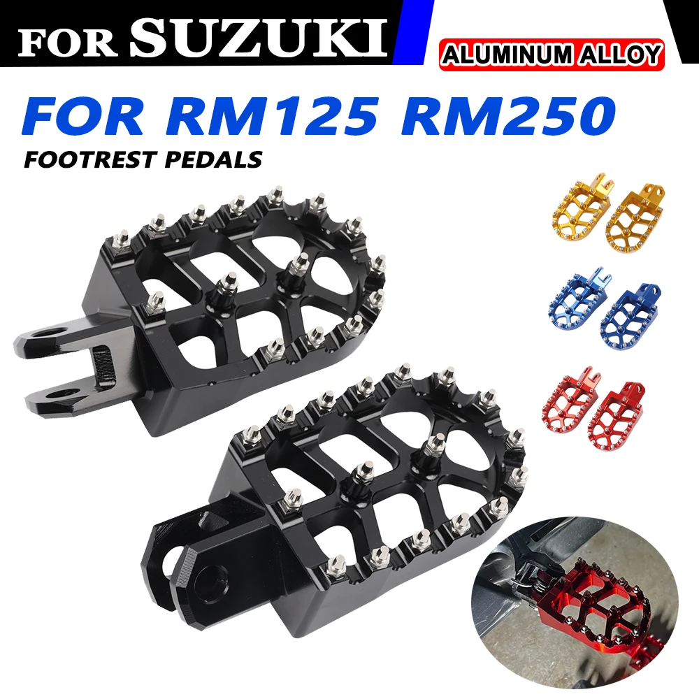 

For Suzuki RM 125 250 RM125 RM250 RMX250S RMX250R RMX 250R Motorcycle Accessories Foot Rests Footrest Footpegs Pegs Pedals