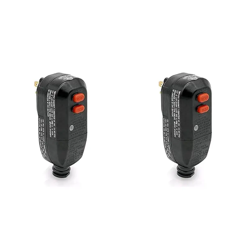 

Сменный штекерный блок ABUL-2X GFCI, 3-контактный, 15А, 3-проводный, с защитой от утечки тока (RCD), вилка стандарта США