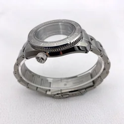 SPB185 SPB187 Replace Watch Cases and 20mm Stainless Steel Bracelet Fits NH34 NH35 NH36 4R 7S Movement Divers Watch Cases Sets