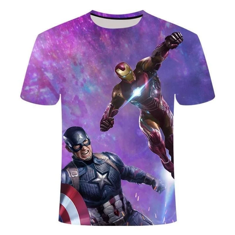 Superhelden-Mode 3D-Druck T-Shirt Schnelltrocknend Schweißabsorbierend Sportlich Bequem Familienoutfit Hochwertig Y2K 2026 – Detail 12