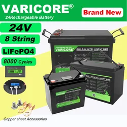 VariCore 24V 100AH 60ah 32ah LiFePO4 Battery pack USB3.0 Type-C Output for 29.2v Golf cart Car lighter Batteries