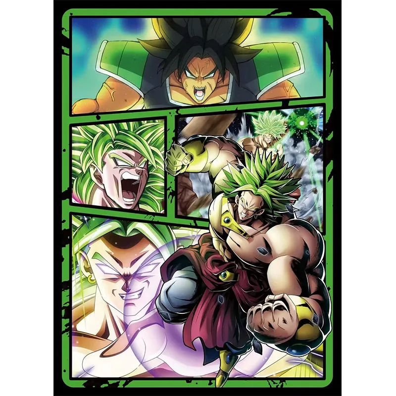 Dragon Ball Collectible Cards Boys Games Toys Tabletop Games Birthday Gifts DIY Anime Son Goku Dragon Premium Flash Card 8PC