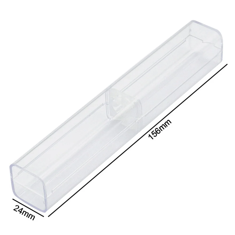 Storage Box Microblading Pen Box Clear Dustproof For Desks Drawers Organizer Pen Holder Pencil Transparent Acrylic