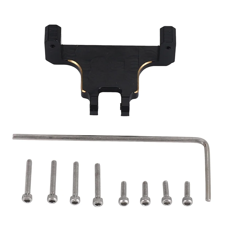 ABWE-Brass Servo Mount Fit EMAX ES08MA II Servo For Axial SCX24 Gladiator Bronco JLU C10 1/24 RC Crawler Car Upgrades Parts